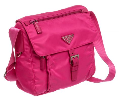 prada nylon crossbody pink